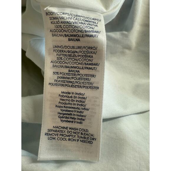 Chaps Tie Dye Gauzy Tiered Maxi Skirt Womens Size Large Blue Boho Festival - Picture 10 of 10